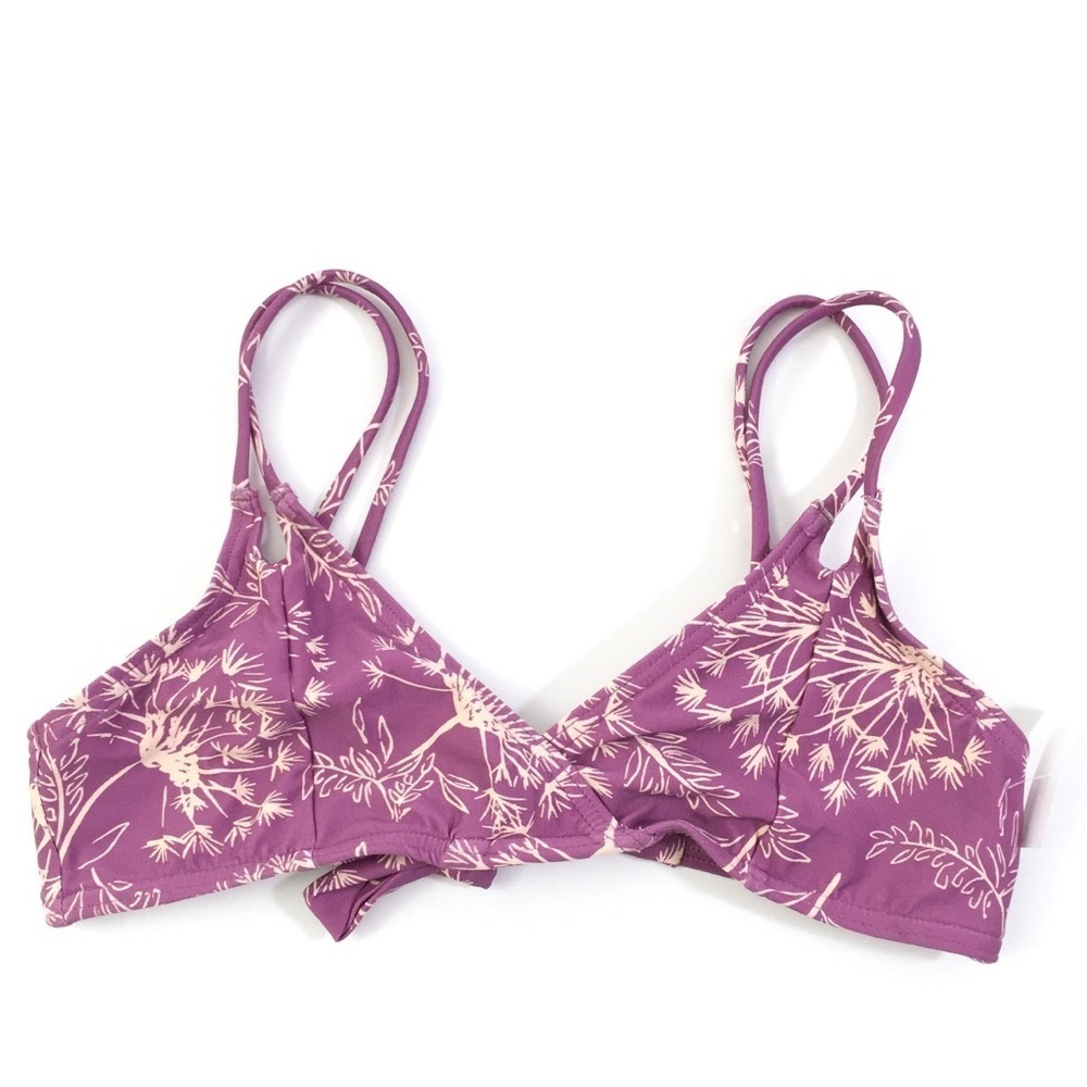 O’Neill Girls Mauve Dandelion Tie Back Bikini Top